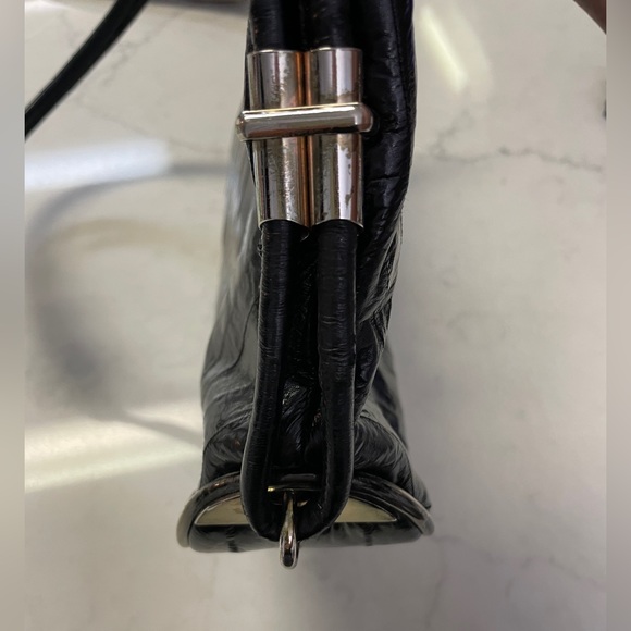 Vintage Eel Skin Black Purse - Picture 6 of 9